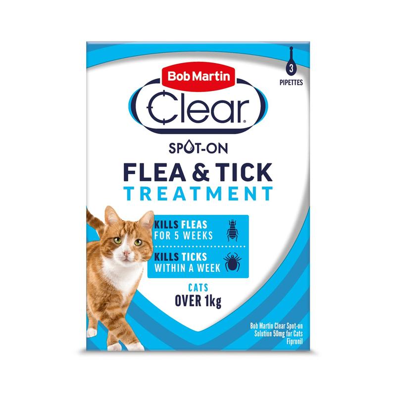 Bob Martin Flea Clear Fipronil Spot On Cat & Dog Flea Treatment Small Medium Large 1