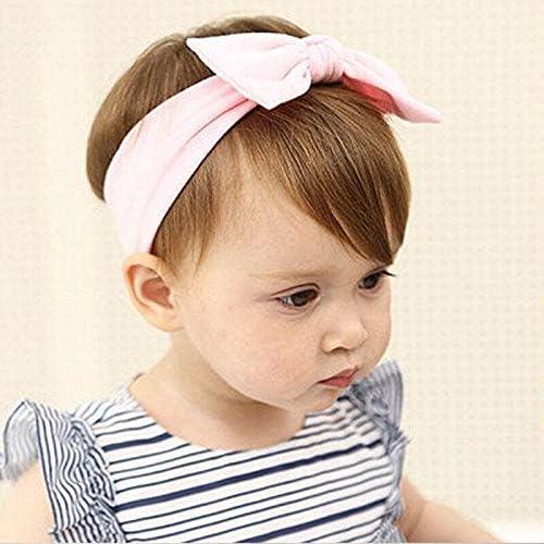MultiWare 3pcs Baby Headband Cotton Elastic Newborn Print Floral Hair Band Bow-knot 2