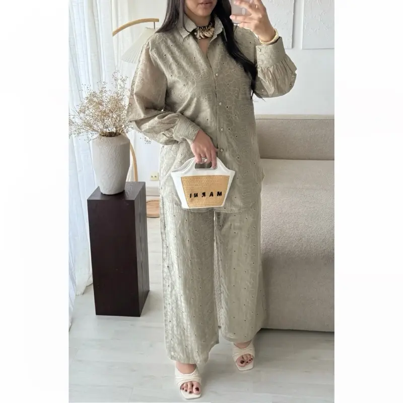 Floral Embroidered Co Ord - womenswear - womens set - modest fashion - modest two piece set Matching