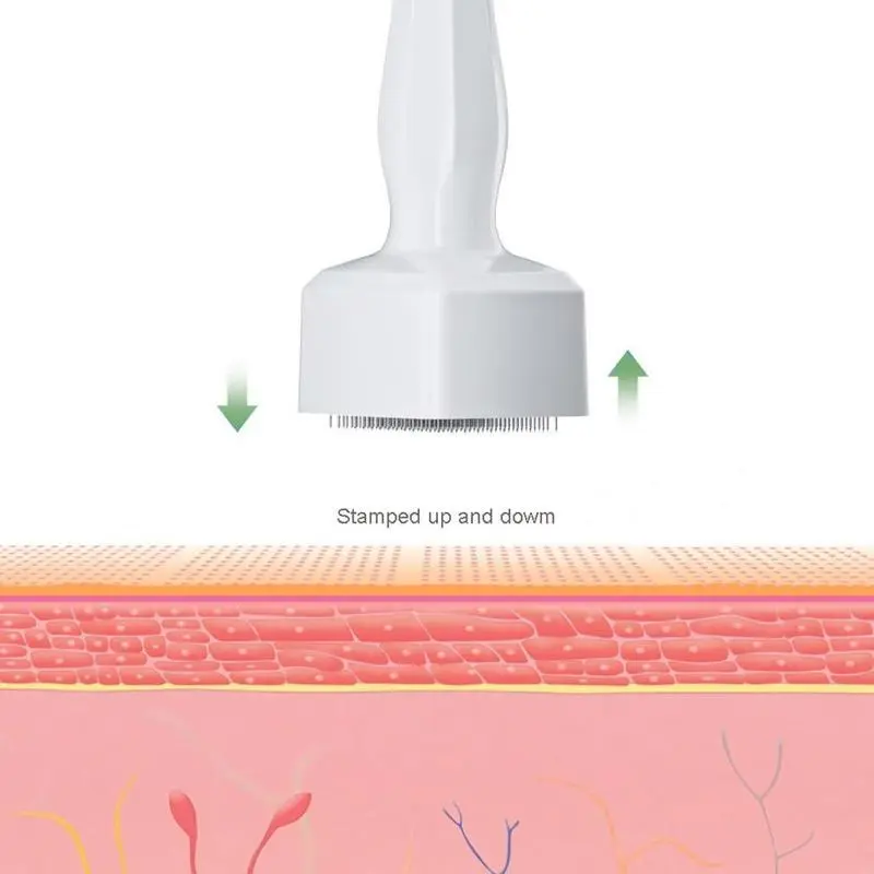 Portable Lightweight Comfort Facial Skincare Derma Roller, Summer Exfoliating Manual Skin Care Tool, Beauty Tiny Plastic Stick Stamp, Adjustable 140 Pins Titanium Stamp, Korean Skincare, Stocking Fillers Gift, Christmas Gift, Christmas Eve Box Fillers 6