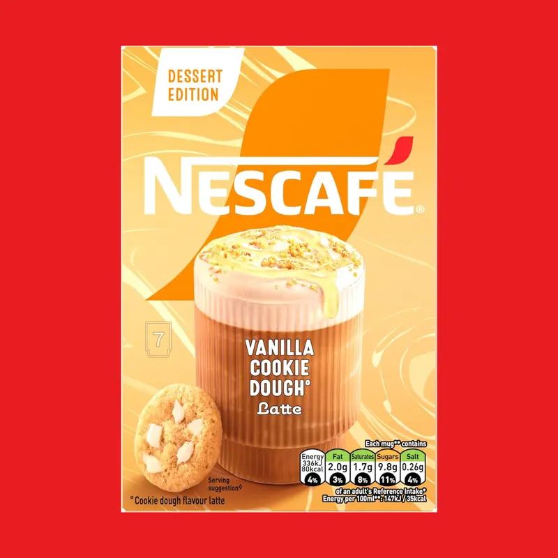 Nescafe Latte Vanilla Cookie Dough | 6 packs of 7 sachets (42 Sachets Total) | bb 30th September 2025 4