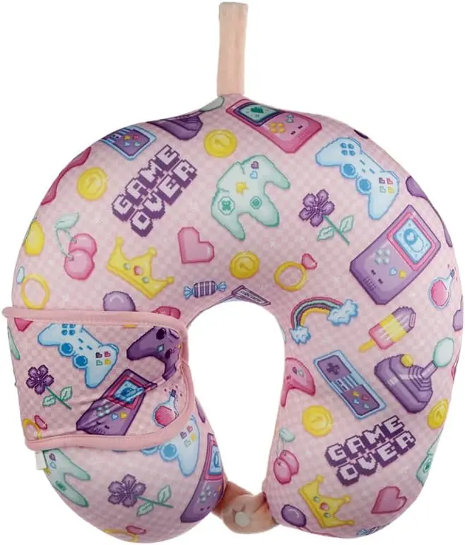 Puckator CUSH233 Relaxeazzz Next Gen Game Over Travel Pillow & Eye Mask Set 2