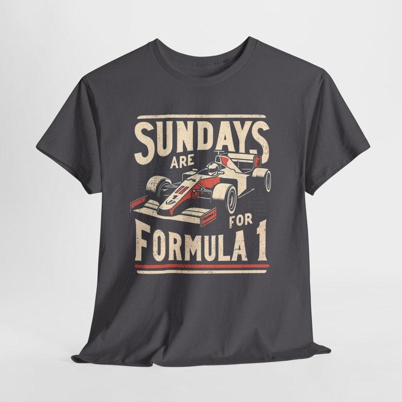Formula 1 Racing T-Shirt - Sundays are for Formula 1 - Retro F1 Graphic Tee - Classic Race Car Design - Motorsport Enthusiast Gift 1