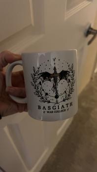 Product Review of FOURTH WING, BASGIATH Mug, Coaster and Tote Bag -- Bookish Drinkware Set from N**8 0