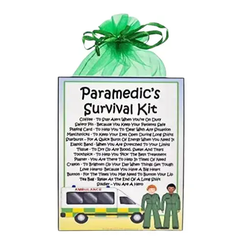 Paramedic's Survival Kit ~ Fun Novelty Gift & Greetings Card Alternative | Birthday Present | Thank You | Paramedic Gift | Personalised Keepsake 2
