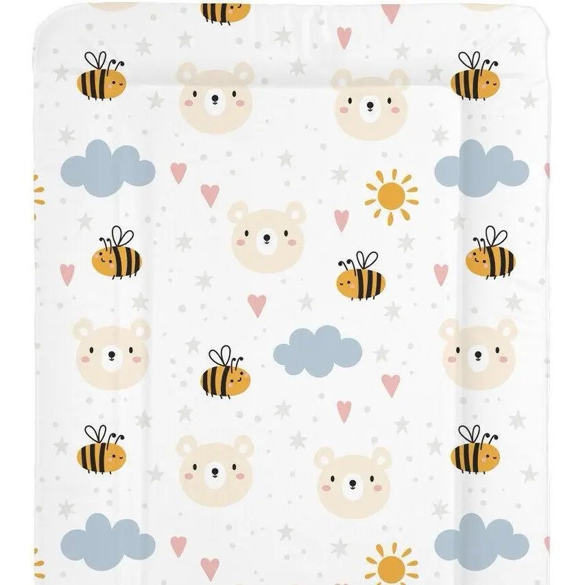 Sunnybabies Bees & Bears Baby Changing Mat Colourful - Animals / Nature - PVC and Foam Material - 79x46cm baby  changing  mat