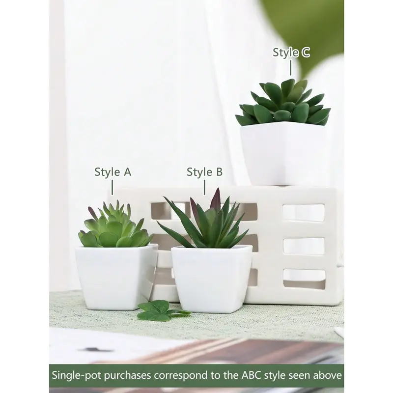 1pc/3pcs Plastic Artificial Mini Pot, Modern Fake Pot Decoration. Room Bookshelf Decoration, Valentine Day, Gift Decorative Fruit 2