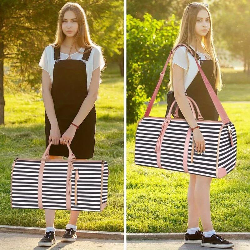 New Arrival Women's Folding Suit Travel Bag Multifunctional Storage Bag Large Capacity Large Pu Hand-Held Luggage Bag 2