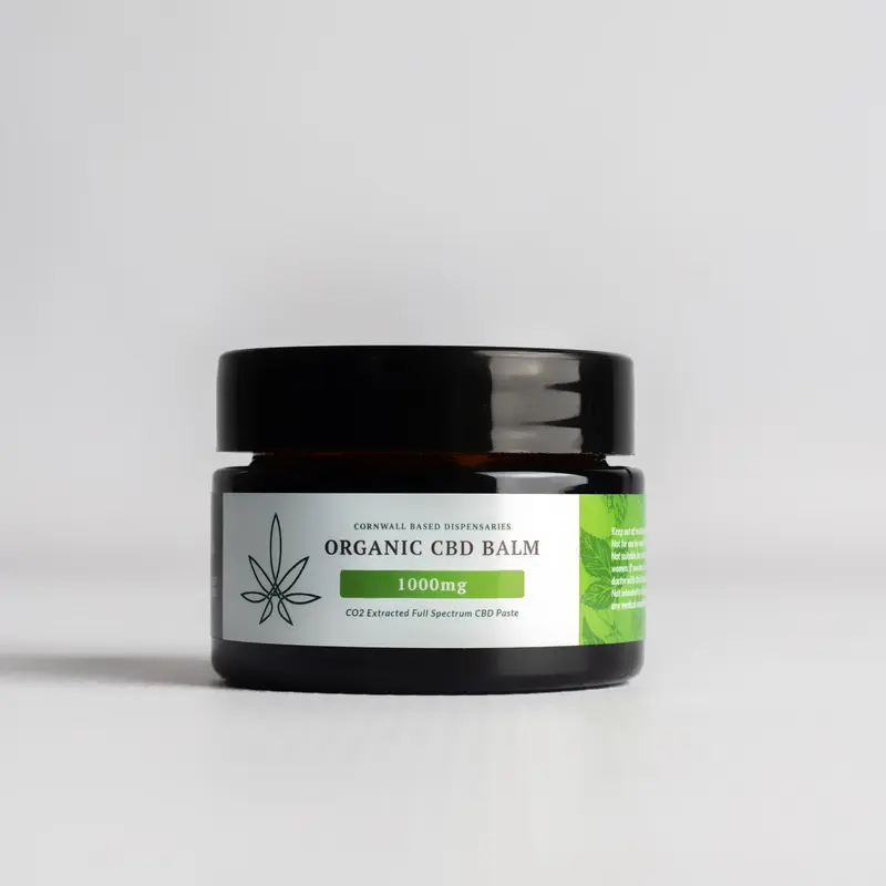 Cornwall Based Dispensaries, CBD Balm, Rub, Organic 500mg-1000mg CBD, Full Spectrum, muscle, joints, 30ml Body Care 1