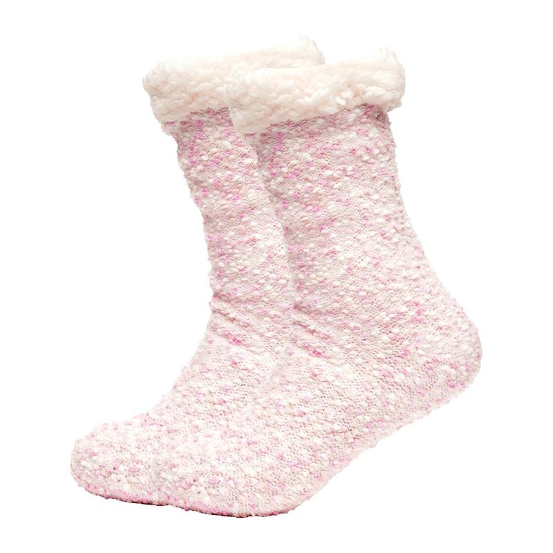 A2Z Ladies Socks Popcorn Lounge Socks Sherpa Lining Pom Pom Socks Stylish Lightweight Comfortable Winter Warm Thick Anti Slip Gripper Super Soft Causal Women Slipper Socks Womenswear Breathable Essential Fit Outdoor Polyester Smooth Style 1