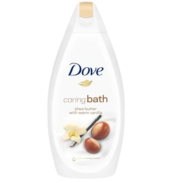 Dove Calming Caring Bath Shea Butter and Warm Vanilla, 450 ml, Packaging may vary Body Care Gel Hydrating Moisturize Moisturizing Gentle Scent Soothing