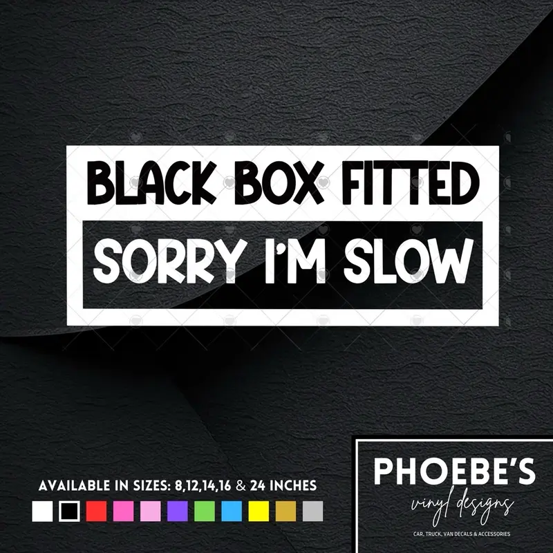 Black Box Car Decal Bumper Sticker Sticker 2