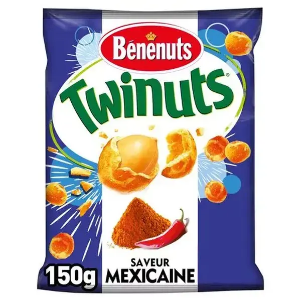 Benenuts Mexican Twinuts Peanuts 150g - Delicious Snack for Health-Conscious Individuals 0