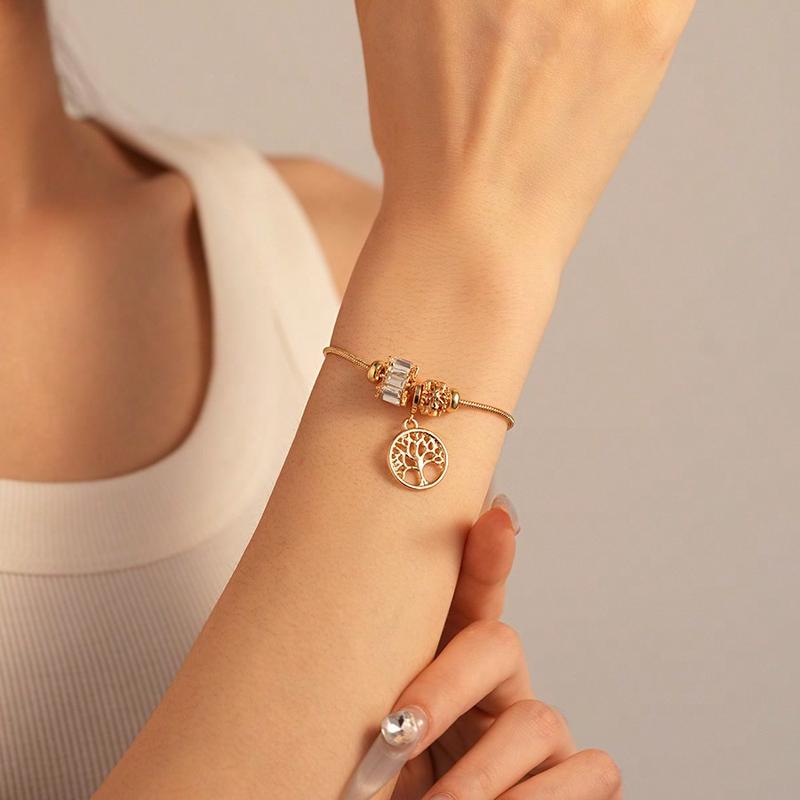 Product Introduction of 2025 Women Geo Charm Bracelet For Daily Valentine's Day 12