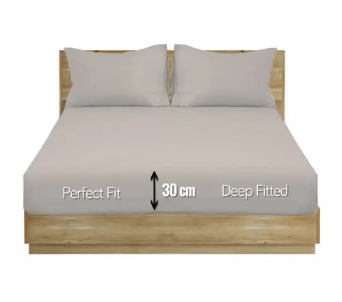 Northern Luxe Extra Deep Elastic 30cm Fitted Bed Sheets - Single/Double/King & SK 2
