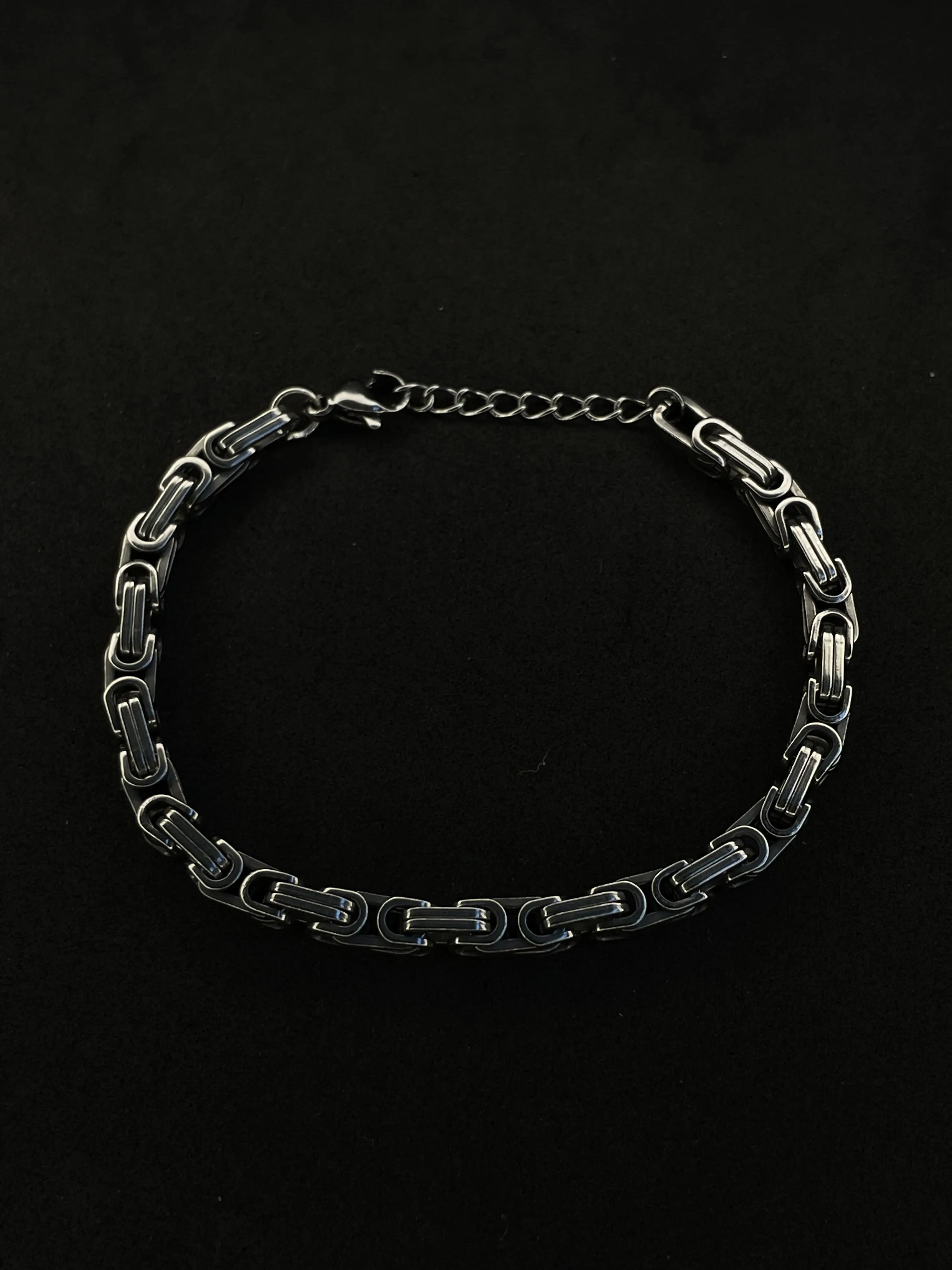 Stainless Steel Rope Chain Bracelet - Silver
