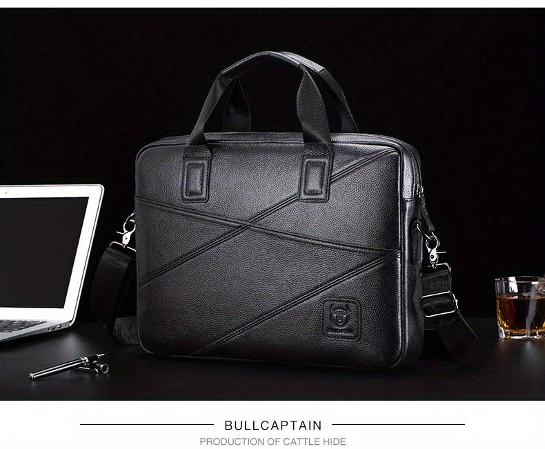 Product Introduction of BULLCAPTAIN Men's Leather Briefcase Multifunctional Handbag 45