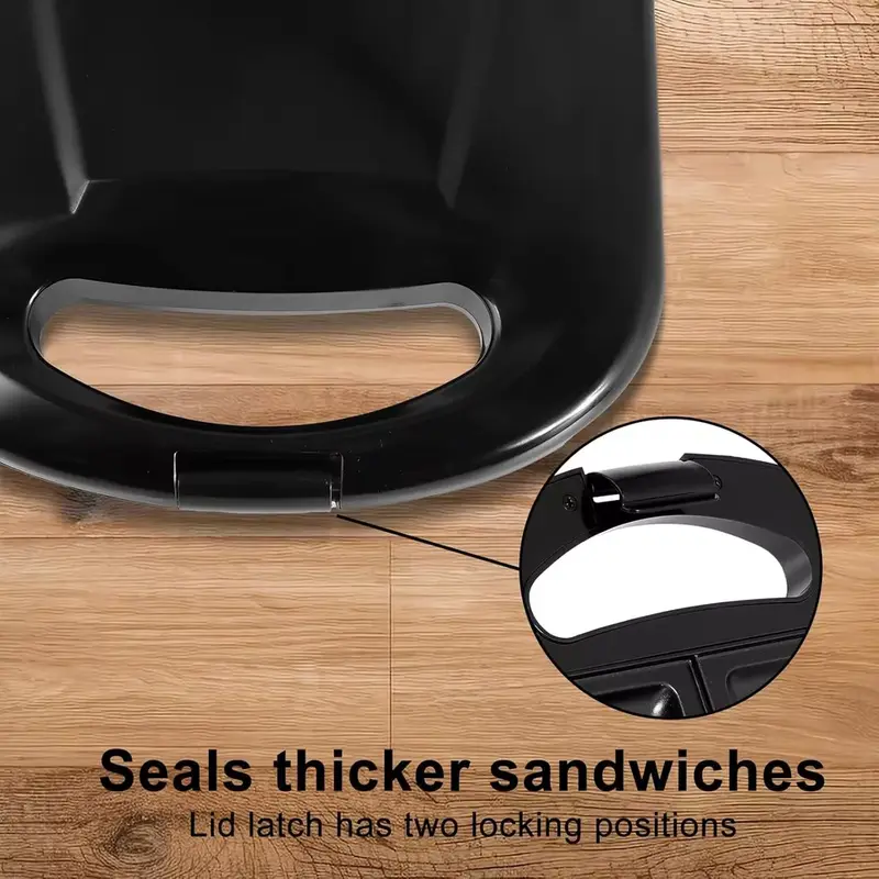 2 Slice Sandwich Toaster Non-Stick Toastie Maker Machine Easy Clean 750W - New UK 2