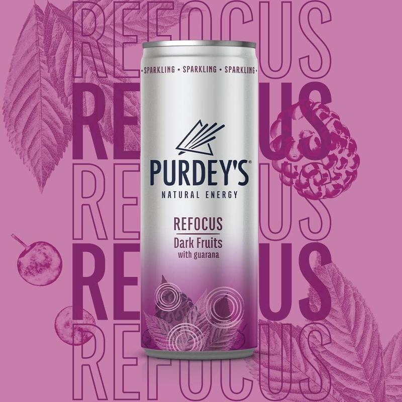 Product Introduction of Natural Energy Sparkling Drink | Dark Fruits | With Guarana & B-Vitamins | 4 x 250ml Cans | No Added Sugar 3