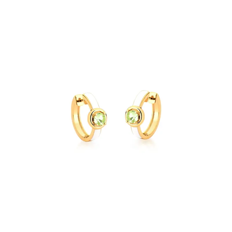 Jade Hoop Earrings 0
