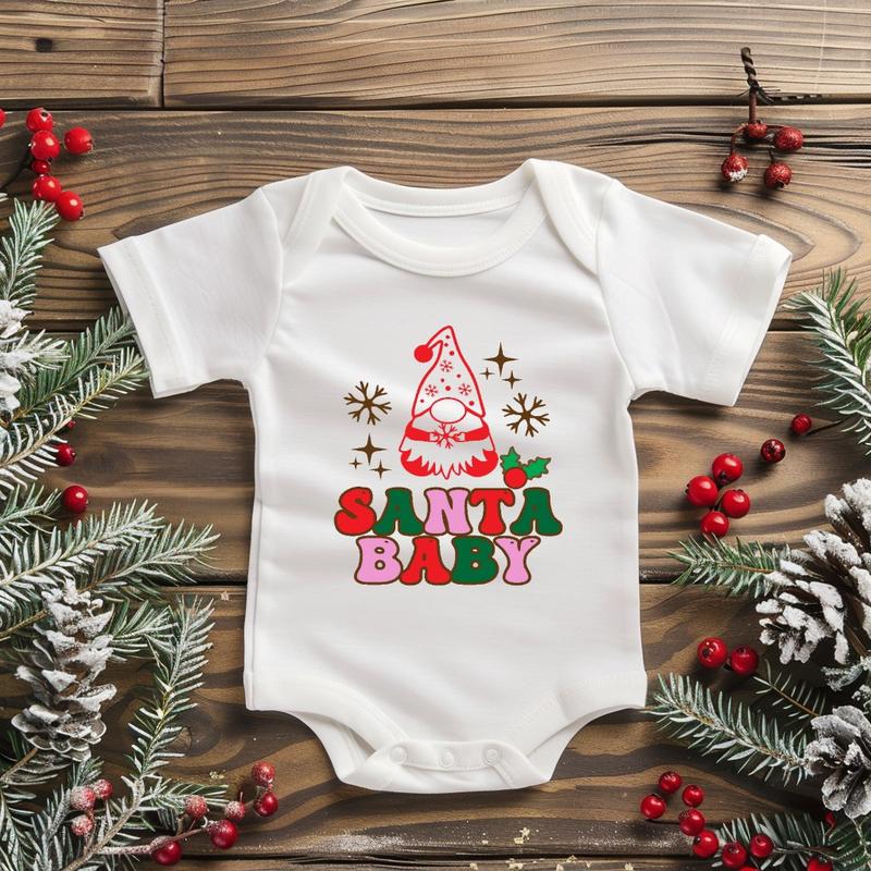 Product Introduction of Baby Vest First Christmas 100% Super Soft Cotton 5