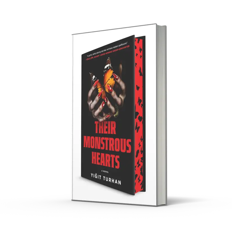Their Monstrous Hearts: A Novel by Yiğit Turhan [Book] A Gothic Horror Novel.  Dual Timeline and a Suspenseful Mystery. Special first edition hardcover includes a gorgeous jacket with effects, beautifully illustrated endpapers and sprayed edges. 1