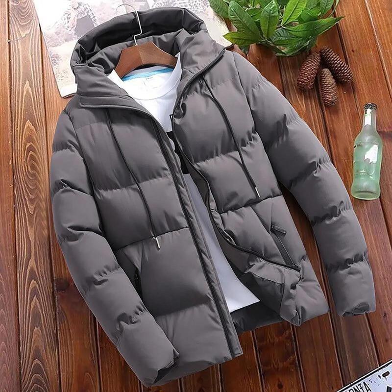 【2025】Fashion Parkas Men Winter Overcoat Men's Casual Jacket Warm Hooded Thick Puffer Coat Outwear Business Hombre Menswear Tops 5