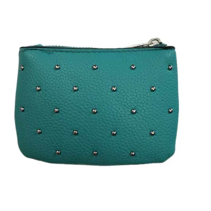 Cute Studded Women's Coin Purse with Zipper Closure