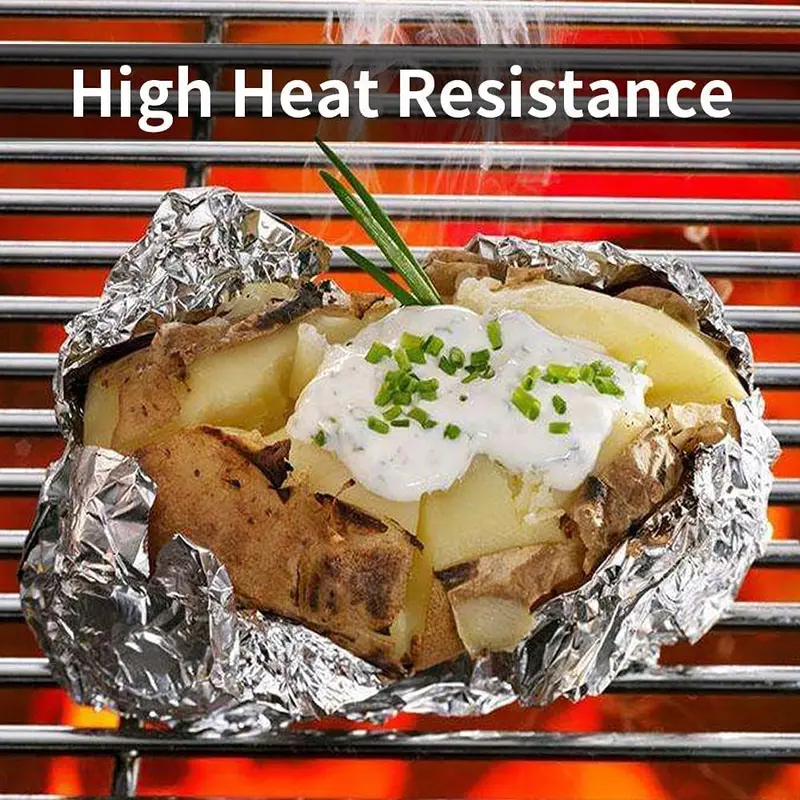 Catering Aluminium Foil Silver Premium Heavy Duty Ready To Use Durable and Food Safe Ideal for Kitchen Catering Cooking and Disposable Cookware Roll 300mm x 30m Versatile 1