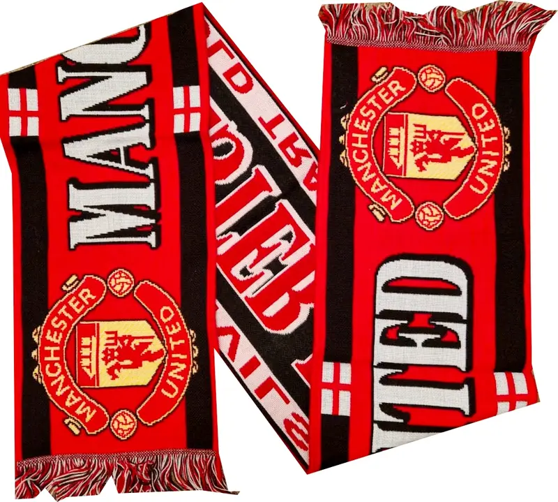 Scarf Manchester united Football Club premier league fan supporter football Acrylic jersey fan flag scarves 1 sided old trafford 1