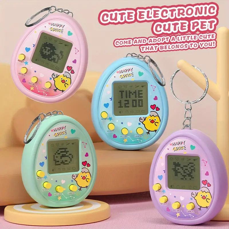 Electronic Pet Machine, Virtual Pet Handheld Mini Game Console 0