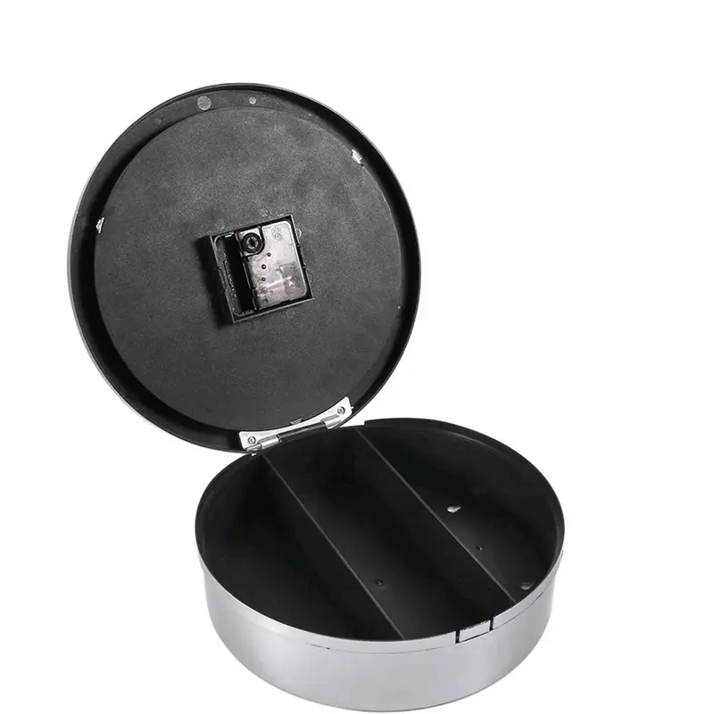 Wall Clock Hidden Safe Secret Wall Clock Safes Container Box for Money Stash Valuables Jewelry Cash Storage Safe Box Kitchen Storage Man Cave Secret Stash Box 2