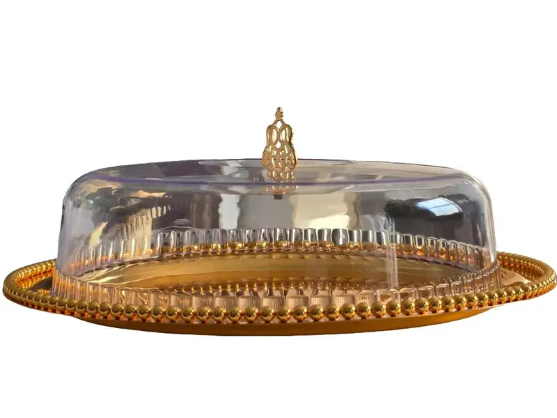 Cake and Snack Tray Set in Gold and Silver - Kings Kitchenware 1