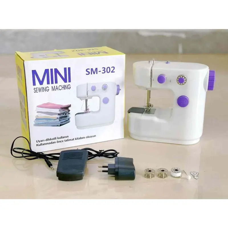 Portable Mini Electric Sewing Machine Multifunctional Desktop Tailor Home Use 5