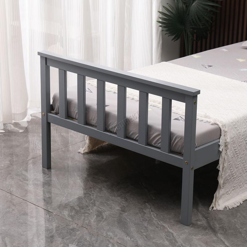 WestWood Single Double King Bed Solid Pine Frame Bedroom Footboard 4