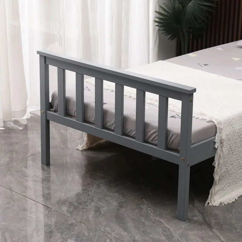 WestWood Single Double King Bed Solid Pine Frame Bedroom Footboard 4