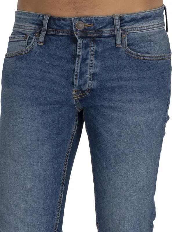 Jack & Jones Glenn Original 031 Slim Jeans - Blue Denim 4
