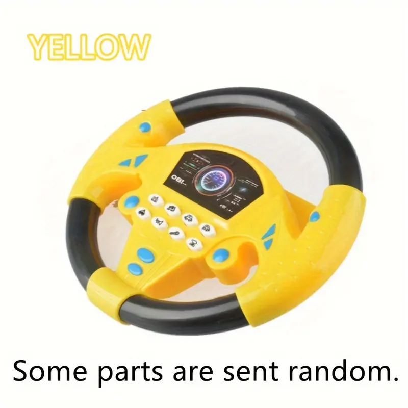 Suction Cup Educational Steering Wheel Toy, Simulation Car Driving Game With Car Sound Effects, Play House Role Toys Gift halloween christmas gift 5