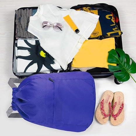 Drawstring Fitness Bag, Drawstring Backpack Waterproof Sports Bag and Neutral Pe Bag Are Suitable for School Sports, Swimming and Mountain Climbing and Multipurpose bag 3
