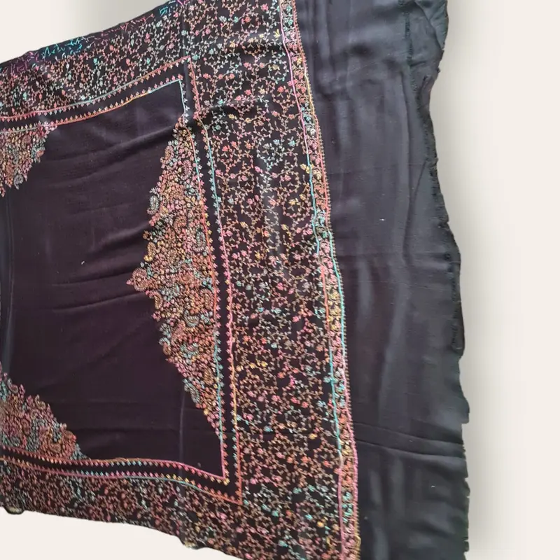 Pashmina shawls with Kashmir Embroiderey afghan shawl winter scarfs 8