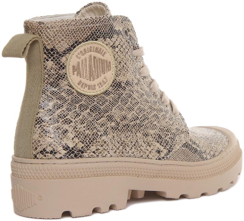 Palladium Pampa Avenue High Python Women's Lace Up Ankle Boot 2