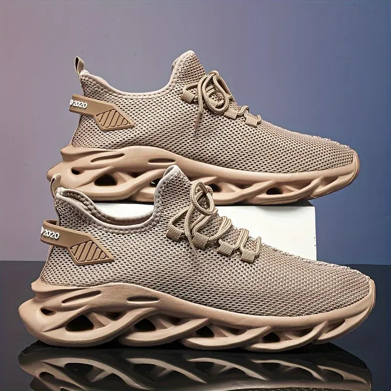 Men's Blade Sneakers Running Shoes Slip-on Sneakers With Shoelaces - Odor-resistant Athletic Shoes - Lightweight And Breathable 1