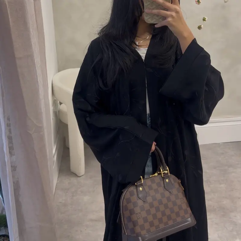 The ‘Dalia’ Abaya - 3 piece set nida/crepe abaya 1
