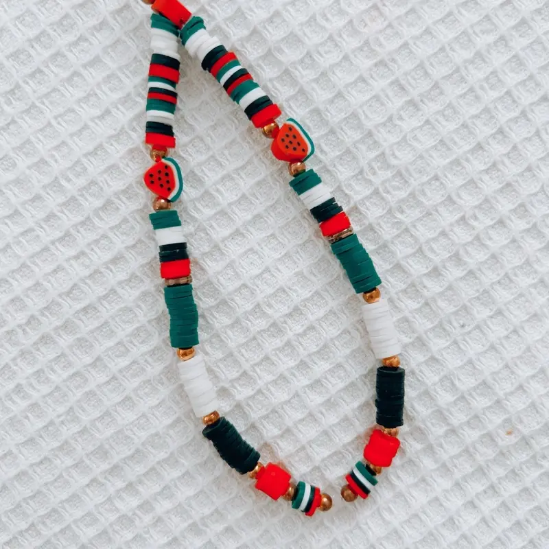 Watermelon claybeads handmade phone charm  Accessories Smartphone Palestine phone charm 2