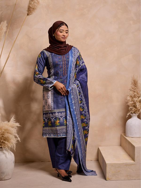 LS-2595 Readymade Pakistani Designer Dhanak Suit 0