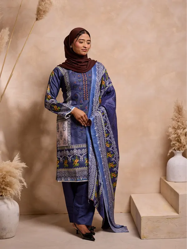 LS-2595 Readymade Pakistani Designer Dhanak Suit 0