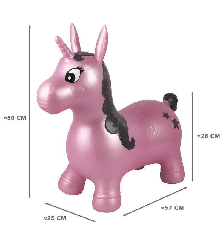 Inflatable Jumping Unicorn - Pink 4