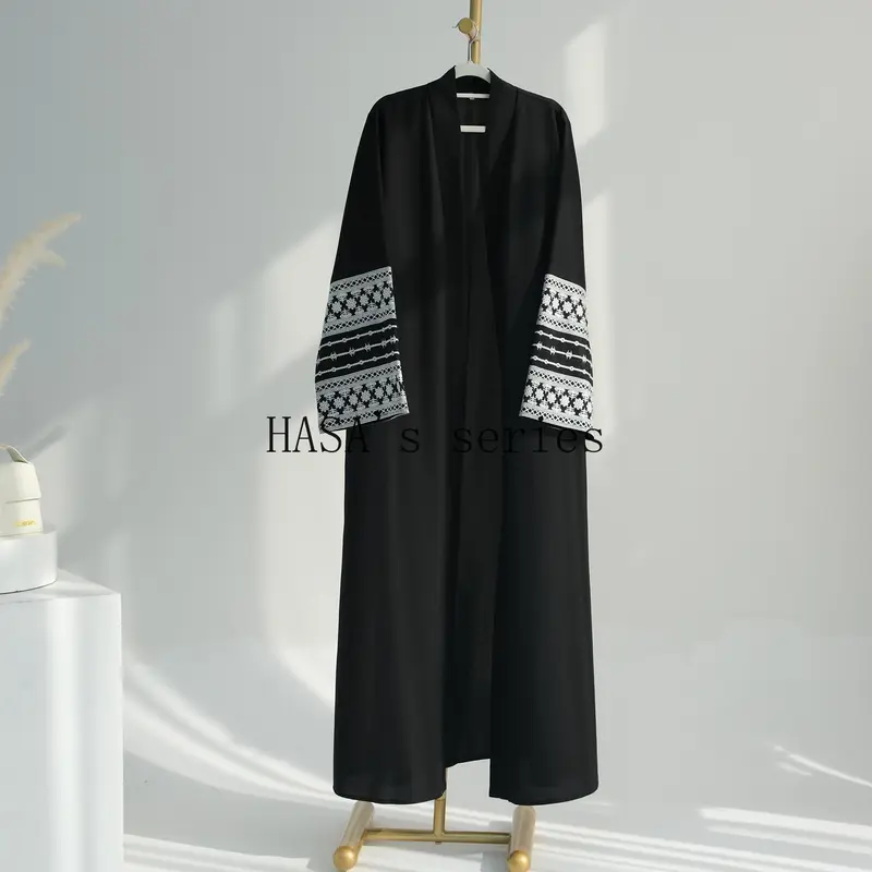 HASA's series  HS0994 Embroidered Elegant Cardigan Robe 2