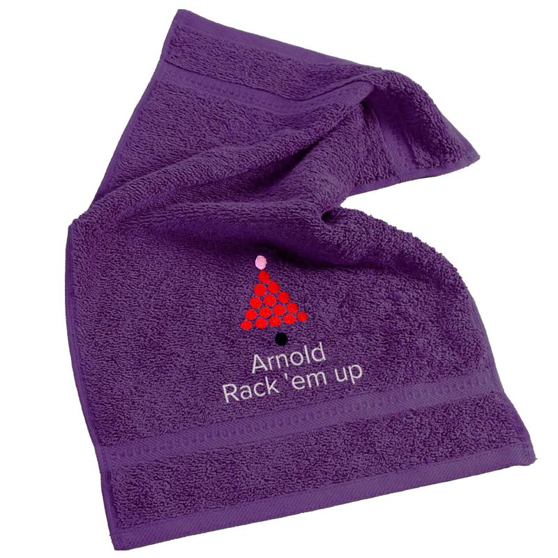 Aztex Personalised Snooker Towel 3