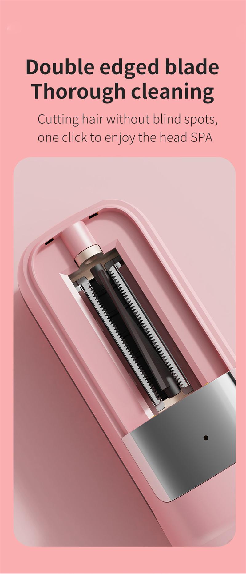 Product Introduction of Hair ends Trimmer Split Remover Dry Damaged Brittle Professional Automatic Trim Split for Women Cordless Hair cutting machine 31